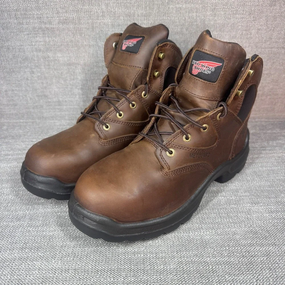 Red Wing FlexBond 6-inch Non Metallic Safety Toe Metguard Work Boots 8.5 D 4421